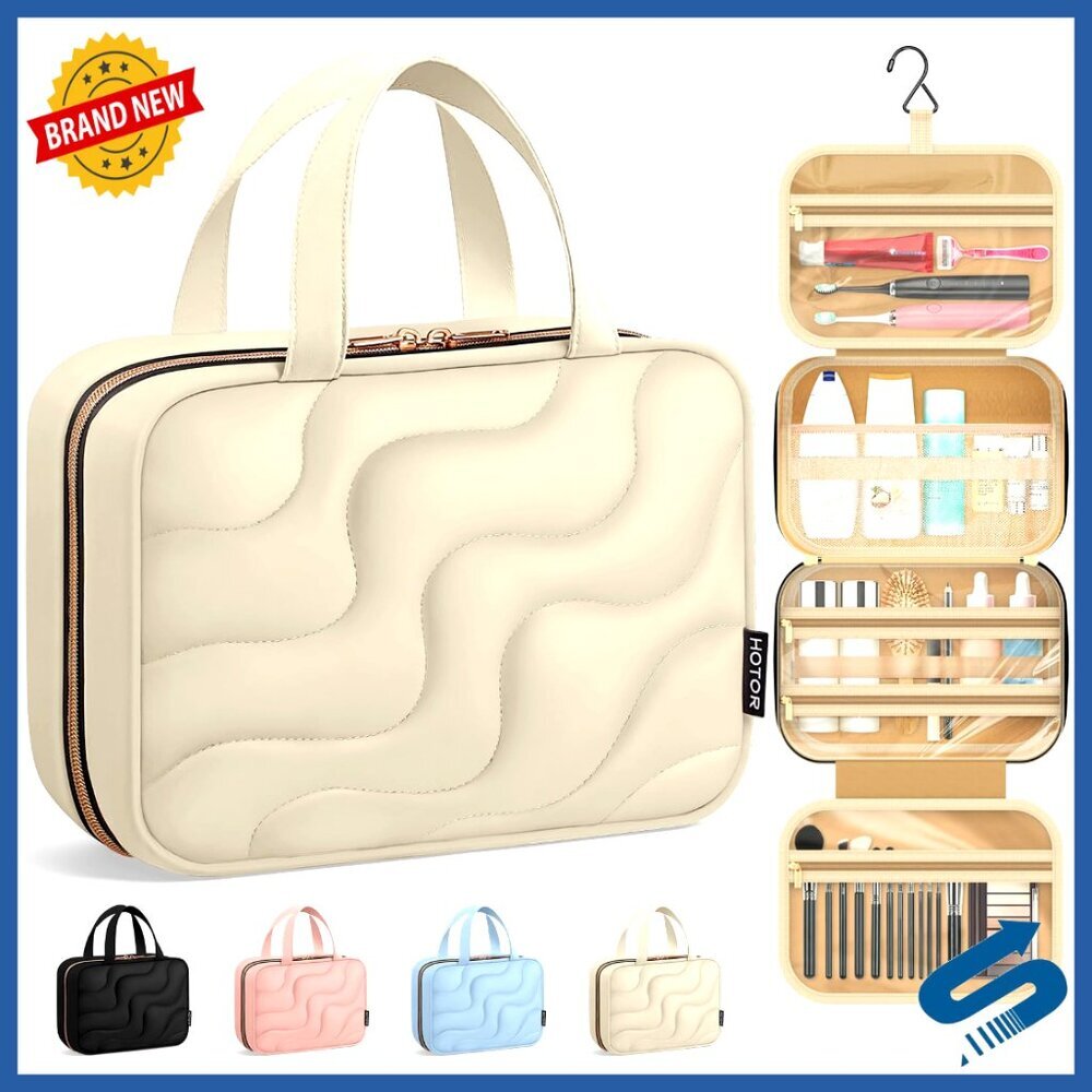 Hanging Toiletry Bag Multi-Pocket Organizer Travel Gym Essentials Spacious